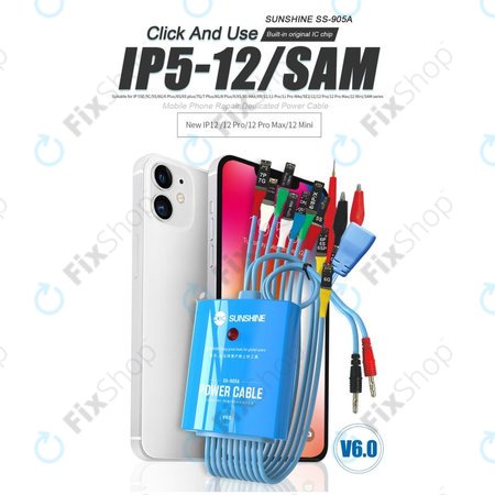 Ensemble de câbles d'alimentation SunShine SS-905A (iPhone 5S - 12 Pro Max, Samsung)