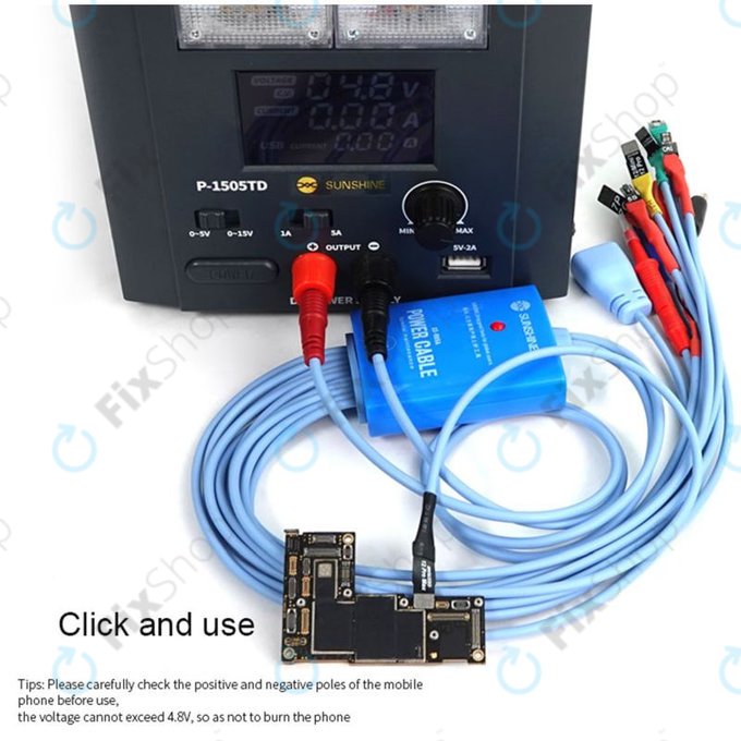 Ensemble de câbles d'alimentation SunShine SS-905A (iPhone 5S - 12 Pro Max, Samsung)