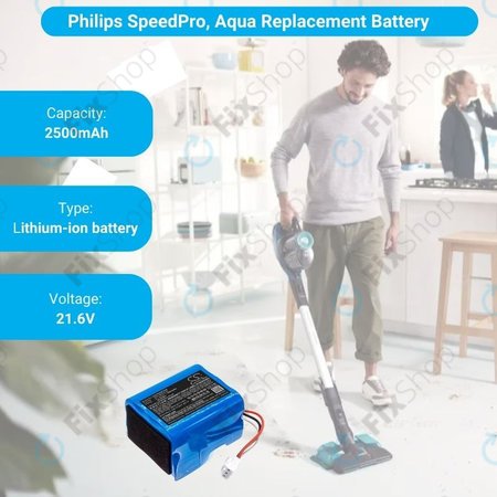 Philips SpeedPro, SpeedPro Aqua - Batterie 3000-018-25613 2500mAh HQ