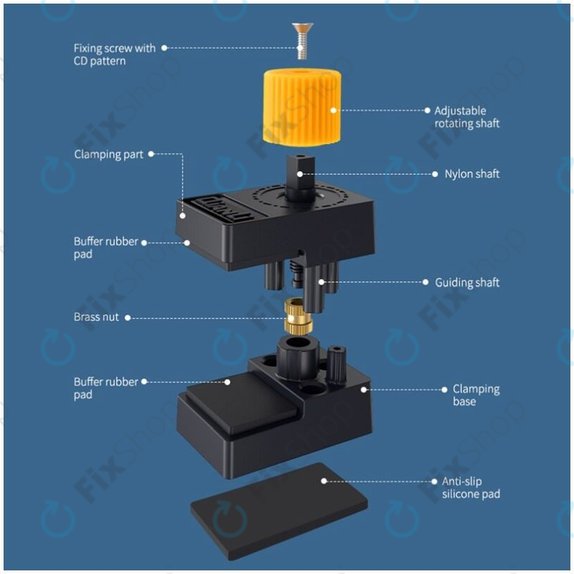 QianLi iClamp 2.0 - Pince en plastique avec remplissage en caoutchouc - Portée 12 mm (4 pièces)