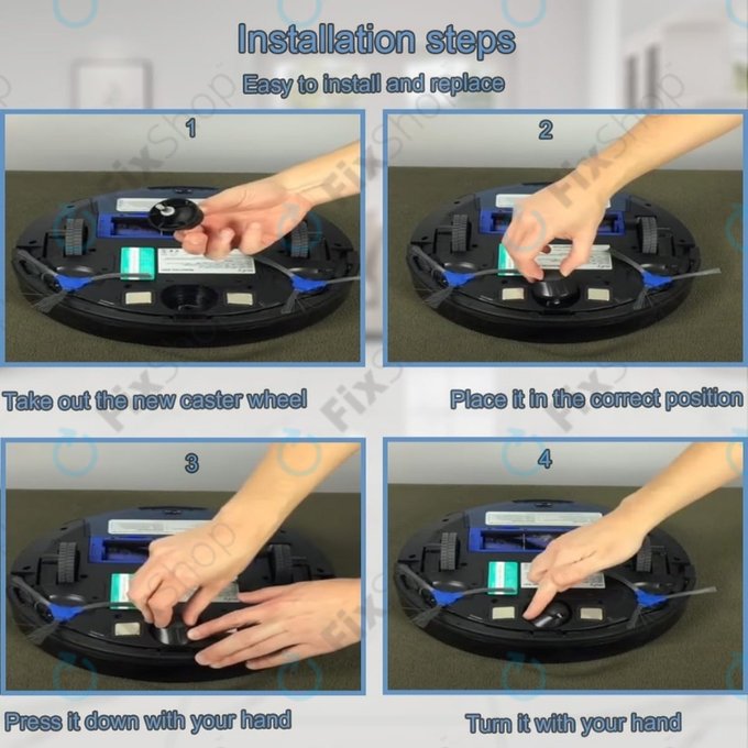 Eufy Robovac-series - Roue avant (Noir )