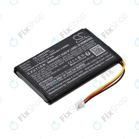 Batterie pour Logitech Harmony Touch, Ultimate, 1050mAh, Li-Ion, 3.7V, 533-000083, HQ