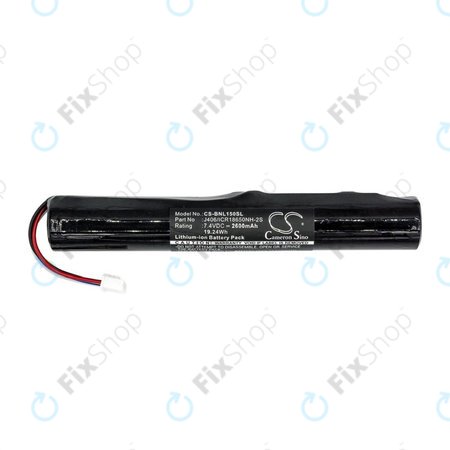 Batterie pour Bang & Olufsen Beolit 15, 17, Beoplay A2, 2600mAh, Li-Ion, 7.4V, J406/ICR18650NH-2S, HQ