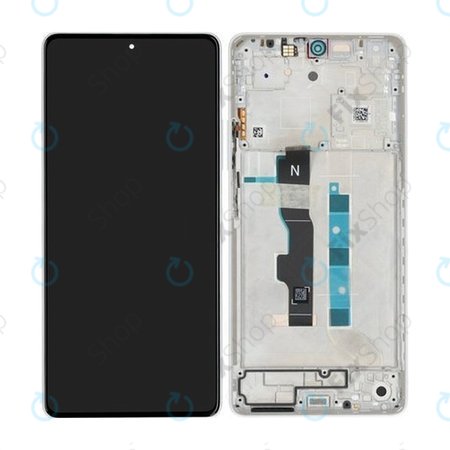 Xiaomi Redmi Note 13 5G 2312DRAABC - Écran LCD + Ecran Tactile + Cadre (Arctic White) - 5600040N1700 Genuine Service Pack