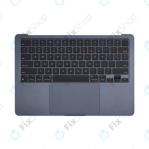 Cadre supérieur clavier pour MacBook Air 13", A3113 (2024), avec clavier US et batterie, Midnight, 661-40230, Genuine Apple