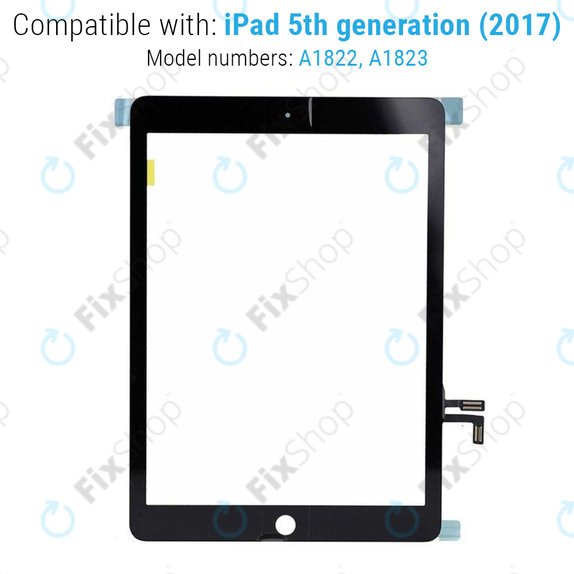 Tactile avec bouton Home pour iPad (5th Gen 2017), Space Gray