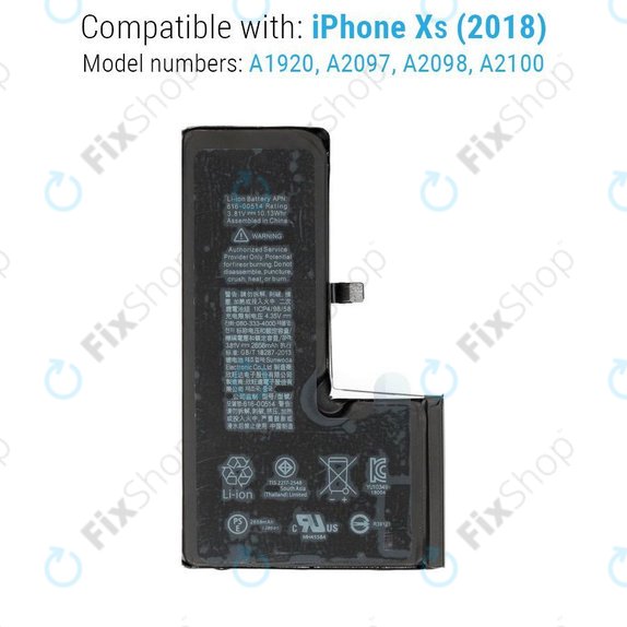 Apple iPhone XS - Batterie 2658mAh FixPremium