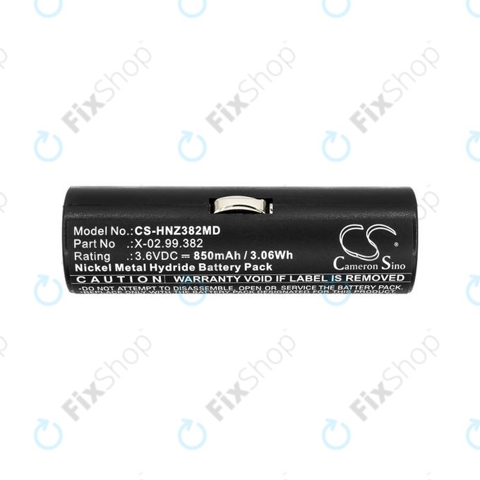 Batterie pour Heine Beta Handles, Heine Ophthalmoscope Beta 200, 850mAh, Ni-MH, 3.6V, X-02.99.382, BATT/110904-A1, HQ