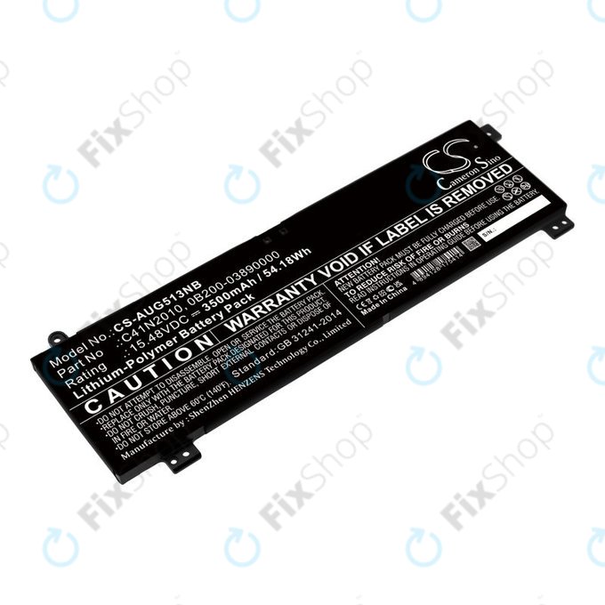 Batterie pour Asus ROG Strix G15, G17, 3500mAh, Li-Pol, 15.48V, C41N2010, HQ