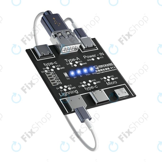 Mechanic DT3 - Testeur de câbles de données (Lightning, USB-C, microUSB)