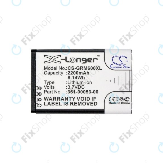 Garmin Montana 600, 600T, 600t Camo, 650, 650T, 680, 680T, Monterra - Batterie 010-11599-00, 010-11654-03, 361-00053-00, 361-00053-04 2200mAh HQ
