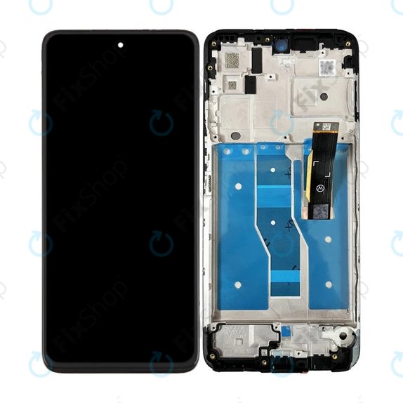 Motorola Moto G82 5G XT2225 - Écran LCD + Ecran Tactile + Cadre (Meteorite Gray) OLED