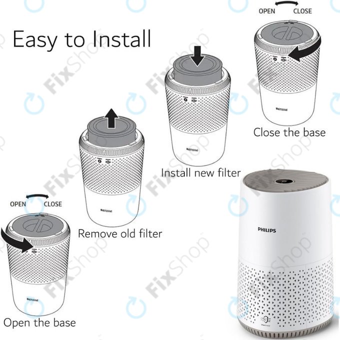 Philips 600-series, AC0650/10, AC0651/10, Air/FY0611 - Filtre HEPA (Charbon actif)