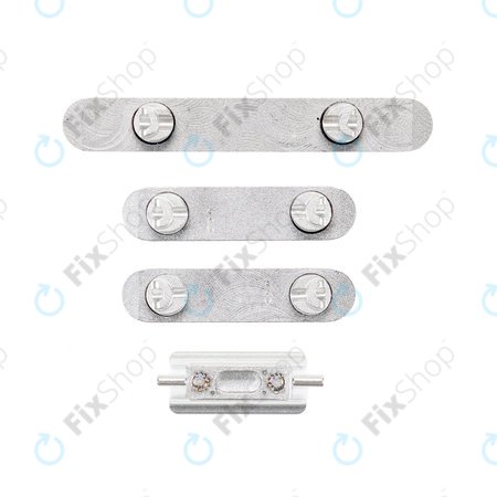 Apple iPhone XS Max - Ensemble de boutons latéraux - Alimentation + Volume + Muet (Argent)