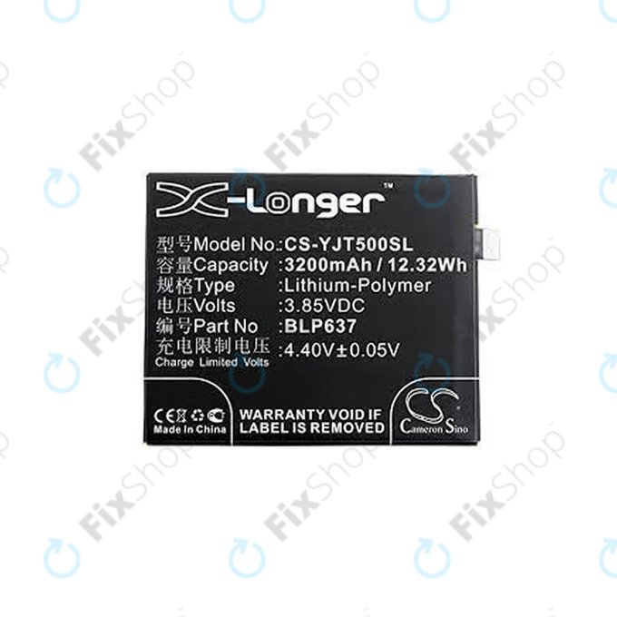 OnePlus 5, 5T - Batterie BLP637 3200mAh HQ