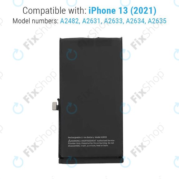 Apple iPhone 13 - Batterie A2655 3240mAh Service Pack
