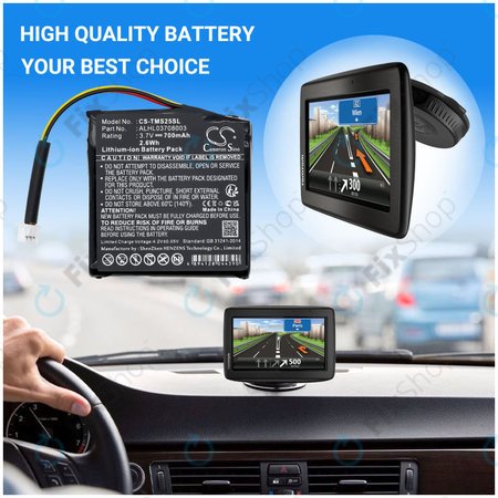 Batterie pour TomTom Star 20, 700mAh, Li-Ion, 3.7V, ALHL03708003, HQ