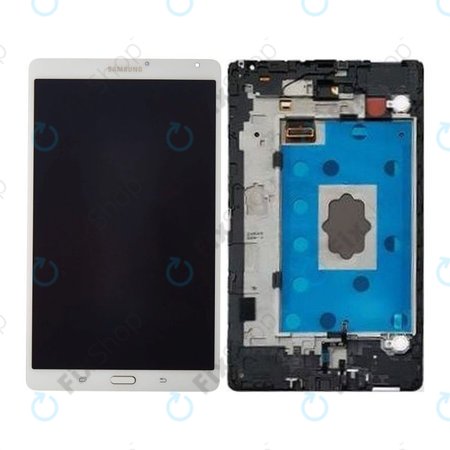 Samsung Galaxy Tab S 8.4 T700 - Écran LCD + Ecran Tactile + Cadre (Blanc Éblouissant) - GH97-16047A Genuine Service Pack