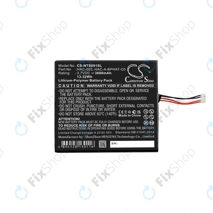 Nintendo Switch - Batterie HAC-003 3600mAh HQ