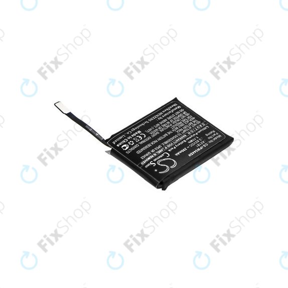 Batterie pour Apple Watch 5 44 mm, 290mAh, Li-Pol, 3.82 V, A2181, HQ