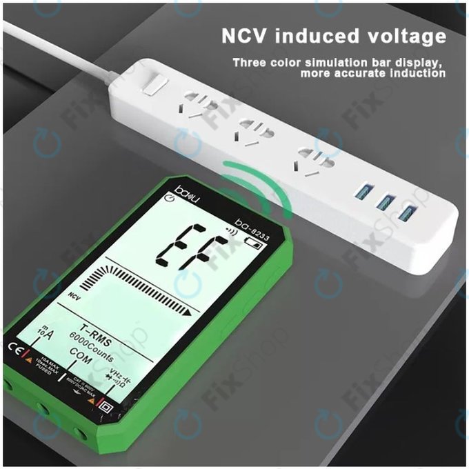 Baku BA-8233 - Écran tactile du multimètre numérique professionnel