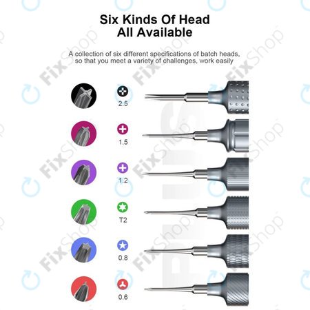 Mechanic KING KONG+ - Set de tournevis Torx, Tri-point, Cross - 6pcs