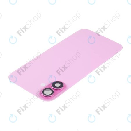 Apple iPhone 16 - Verre de la coque arriere + Verre de caméra + Plaque en métal + Aimants MagSafe (Pink)