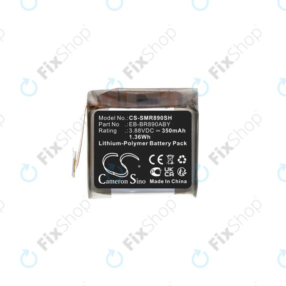 Batterie pour Samsung Galaxy Watch4 Classic 46 mm, 350mAh, Li-Pol, 3.88V, EB-BR890ABY, HQ
