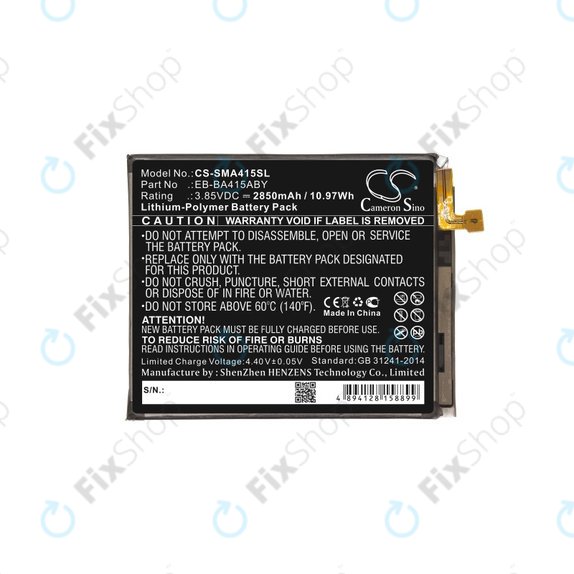Samsung Galaxy A41 A415F - Batterie EB-BA415ABY 2850mAh HQ