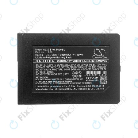 Batterie pour Vectron Mobilepro 3, Vectron Mobilepro III, 3000mAh, Li-Pol, 3.7V, B60, HQ