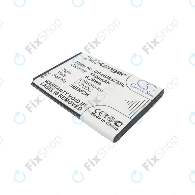 Batterie pour Huawei E5330, 1700mAh, Li-Ion, 3.7V, HB5F2H, HQ