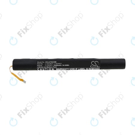 Batterie pour Lenovo Yoga Tablet 2, 9200mAh, Li-Ion, 3.75V, L14C3K31, HQ