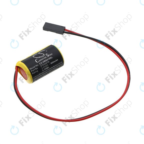 Batterie pour Siemens Simatic S7-300, 400, 900mAh, Li-MnO2, 3V, 575332TA, HQ