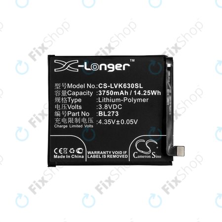 Lenovo K6 Note - Batterie BL273 3750mAh HQ