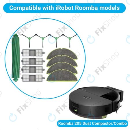 iRobot Roomba 205 Dust Compactor, DustCompactor Combo - Ensemble complet