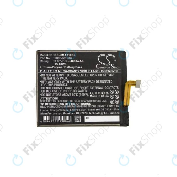 Umidigi A7 Pro - Batterie 1ICP/5/65/87 4000mAh HQ