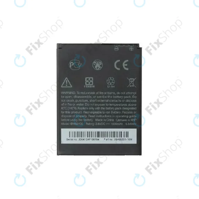 HTC Desire 500, One SV - Batterie BM60100 Li-Ion 1800mAh - 35H00201-16M
