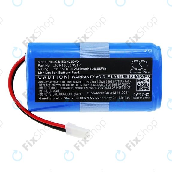 Ecovacs CEN250, V700 - Batterie ICR18650 3S1P Li-Ion 11.1V 2600mAh HQ