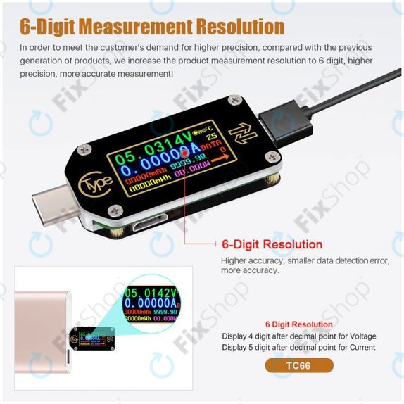 Joy-it JT-TC66C - Multimètre USB (USB-C)