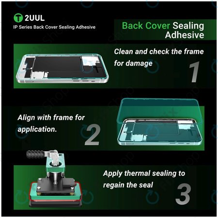 Adhésif d’étanchéité vitre arrière pour iPhone 15 Plus, 2UUL BA15PS, (5pcs)