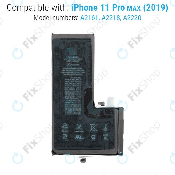 Batterie pour iPhone 11 Pro Max, 3969mAh