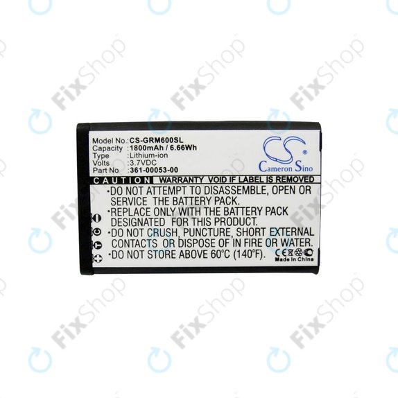 Batterie pour Garmin Alpha 200, Montana 600t Camo, 1800mAh, Li-Ion, 3.7V, 361-00053-00, HQ