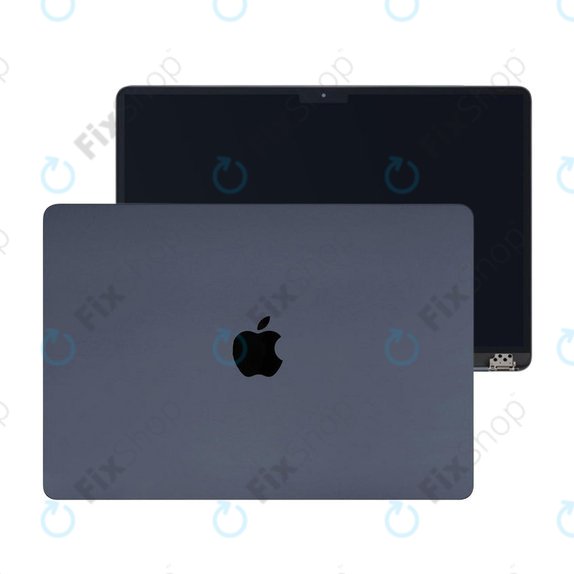 Écran LCD pour MacBook Air 15", A3114 (2024), avec vitre avant et couvercl, Midnight, 661-40262, Genuine Apple