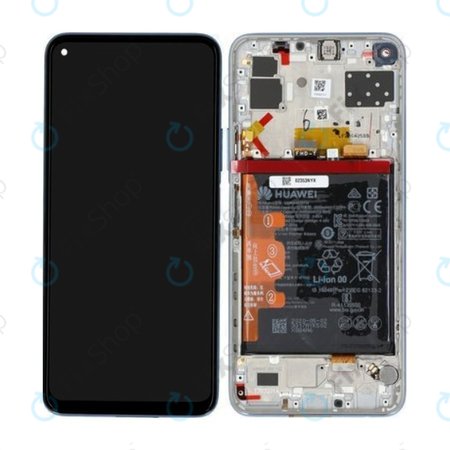 Huawei P40 Lite 5G - Écran LCD + Vitre Tactile + Cadre + Batterie (Space Silver) - 02353SUQ