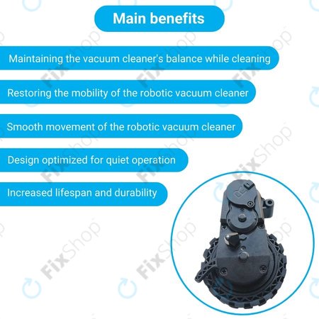 Ecovacs Deebot N-series, T-series, Ozmo-series - Roue avec moteur (droite)