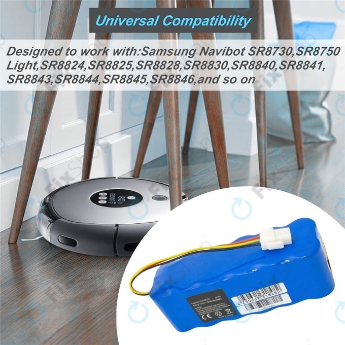 Samsung Navibot SR8840, SR8895, VCR8845 - Batterie VCA-RBT20 Ni-MH 14.4V 3000mAh