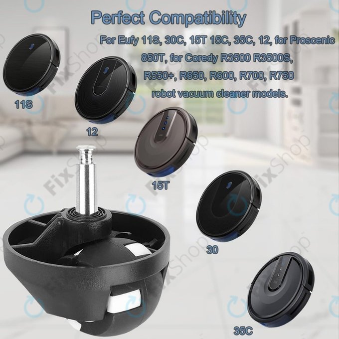 Eufy Robovac-series - Roue avant (Noir )