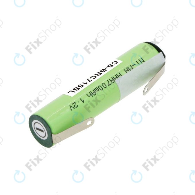 Batterie pour Philips Norelco QC5055, Braun FreeControl 1715, 700mAh, Ni-MH, 1.2V, 4HGAE-LFU, HQ