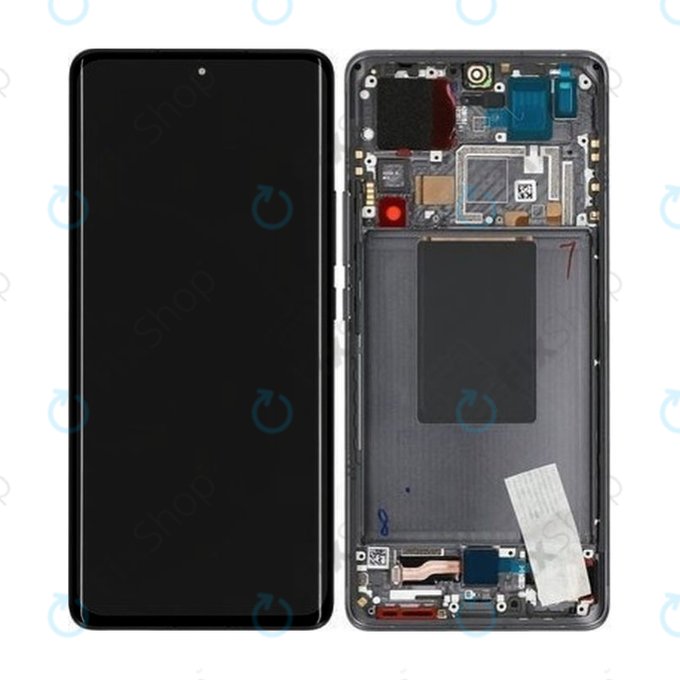 Xiaomi 12 Pro - Écran LCD + Ecran Tactile + Cadre (Gris) - 56000300L200, 56000800L200 Genuine Service Pack