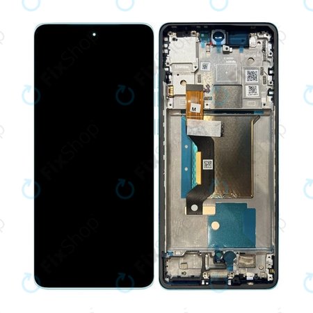 Motorola Edge 60 Fusion - Écran LCD + Écran tactile + Cadre (Amazonite) - 5D68C29879 Genuine Service Pack